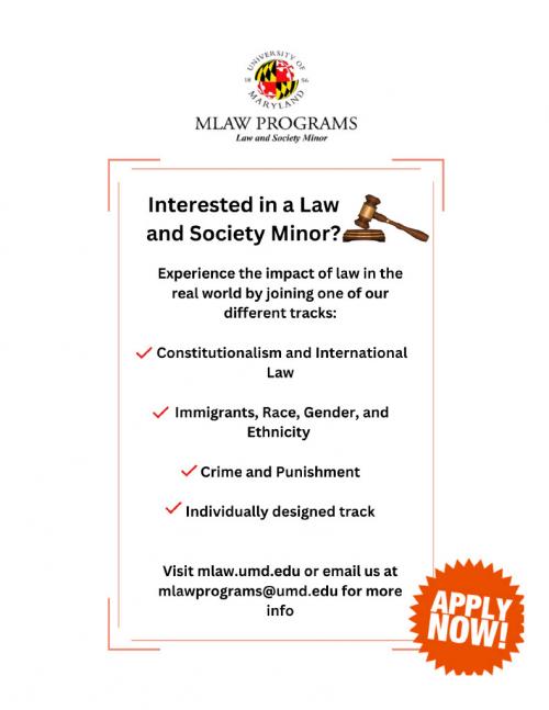 How to apply to the Law and Society Minor
