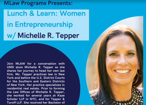 Lunch & Learn: Women in Entrepreneurship w/ Michelle R. Tepper (11/11 ...