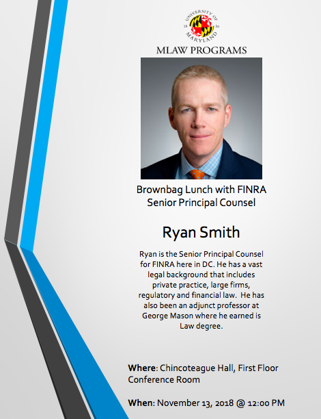 Brownbag Lunch with FINRA Senior Principal Counsel
