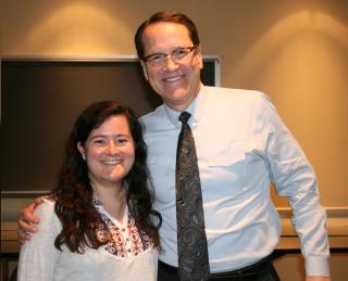 Law Professor Michael Van Alstine & Justice and Legal Thought student Kiely Duffy